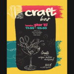 craft cocktails poster